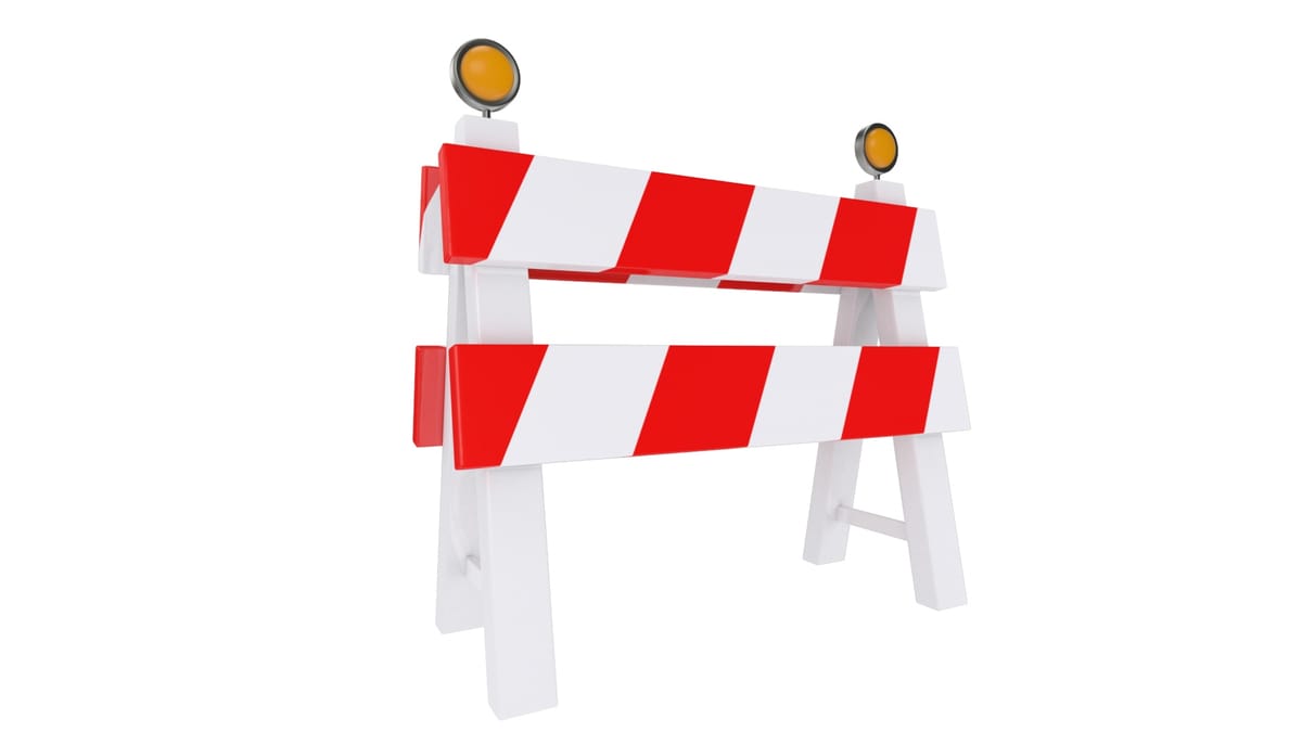 Roadwork barrier 